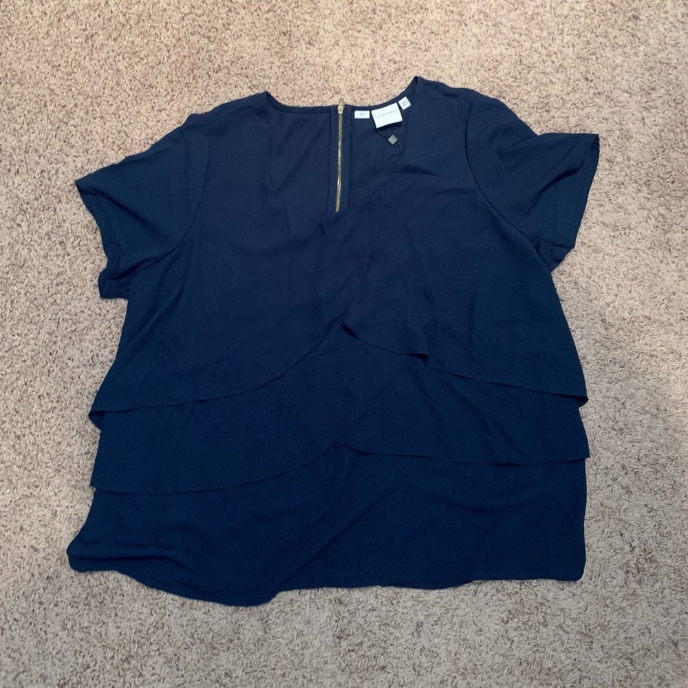 Navy Blue Blouse